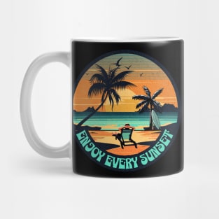 Vintage Enjoy Every Sunset Mug